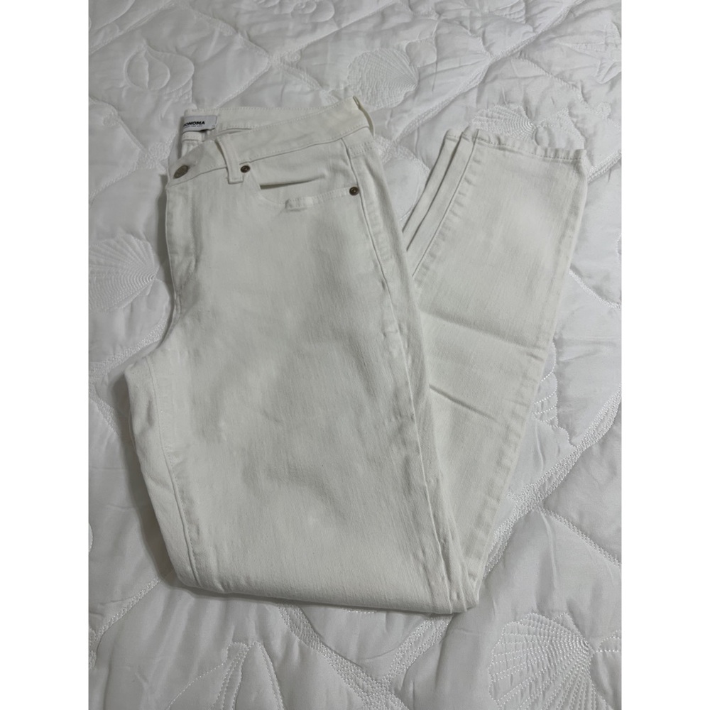 Sonoma White Skinny Jeans Size 10.
